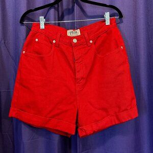 Limited Jeans Red Denim Shorts, size 12